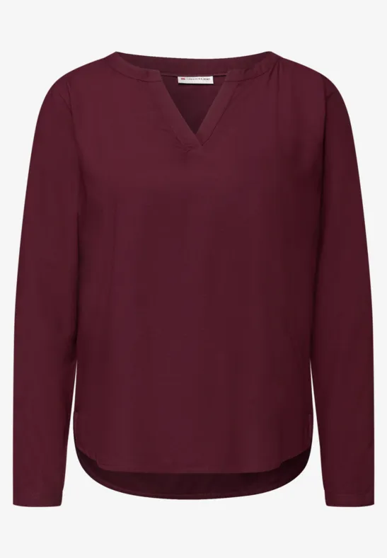 Tunika in Unifarbe noble red