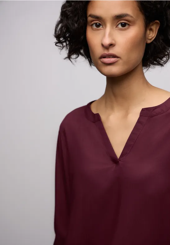 Tunika in Unifarbe noble red