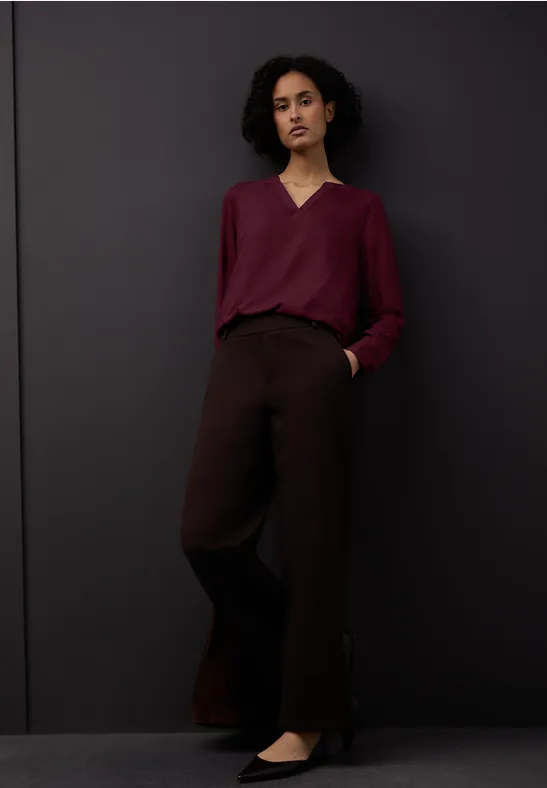 Tunika in Unifarbe noble red