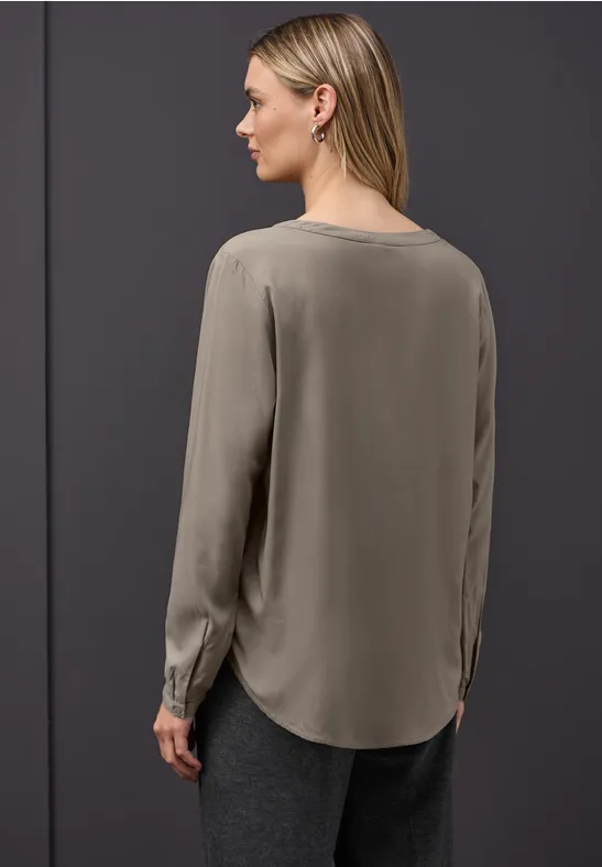 Tunika in Unifarbe muted mocha