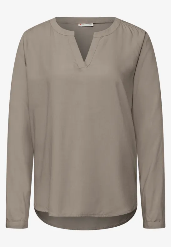 Tunika in Unifarbe muted mocha