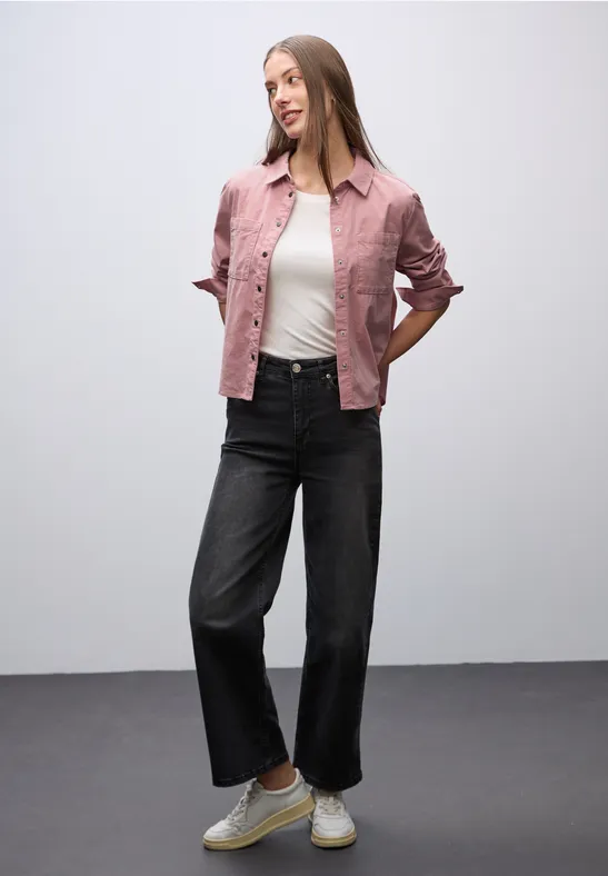 Cordmix Bluse powder pink