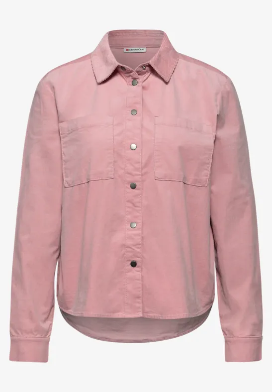 Cordmix Bluse powder pink