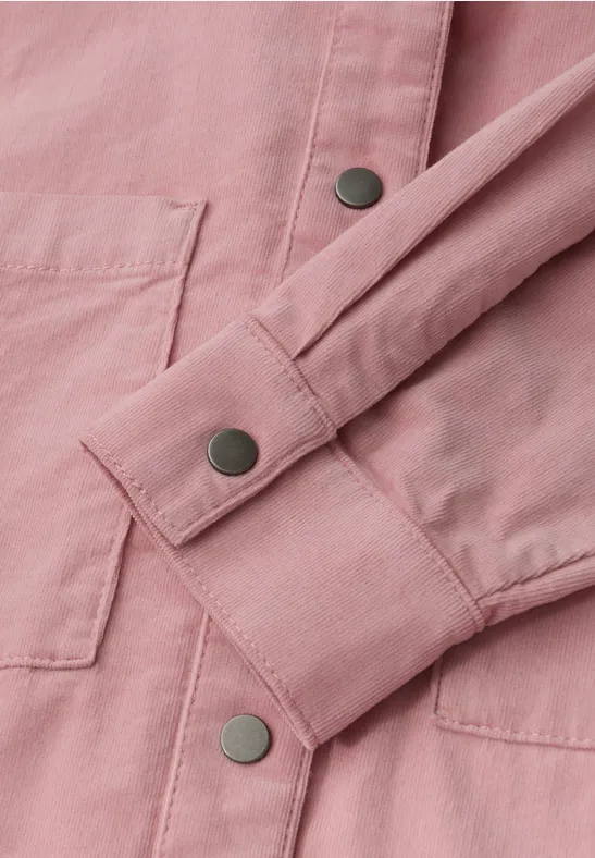 Cordmix Bluse powder pink