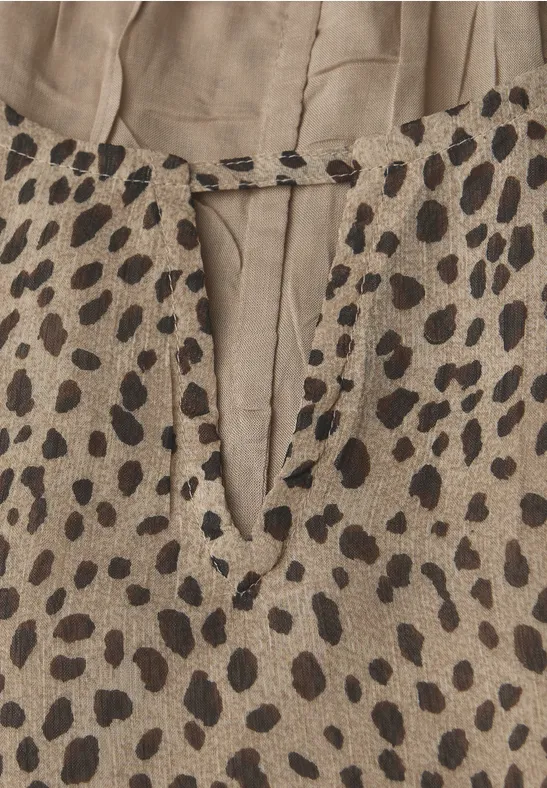 Leo Chiffon Tunika sanded beige