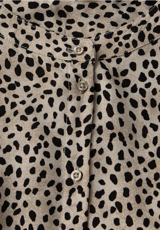 Leo Bluse mit Tapedetails sanded beige