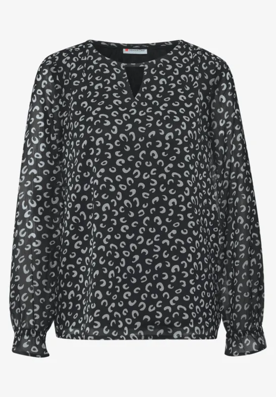 Leo Chiffon Tunika Black