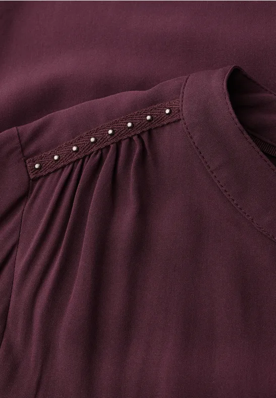 Tunika mit Nieten jazz berry