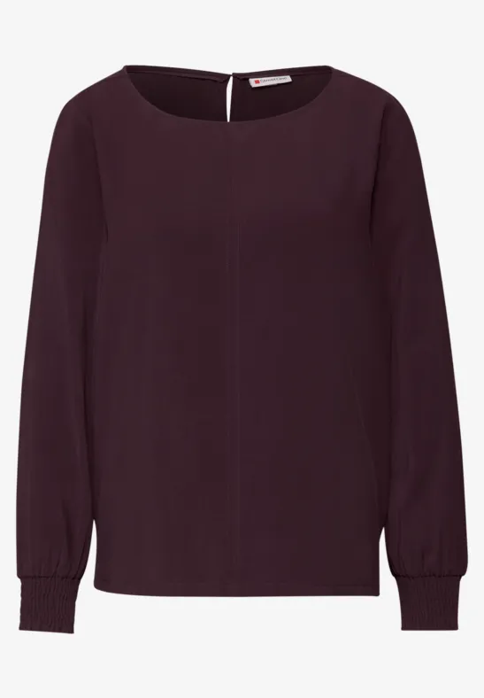 Bluse mit Smok-Bündchen Jazz Berry
