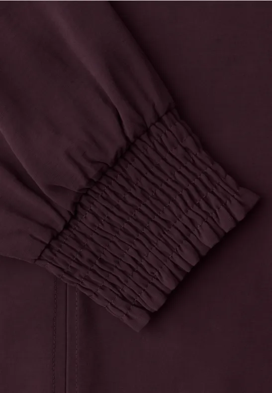 Bluse mit Smok-Bündchen Jazz Berry
