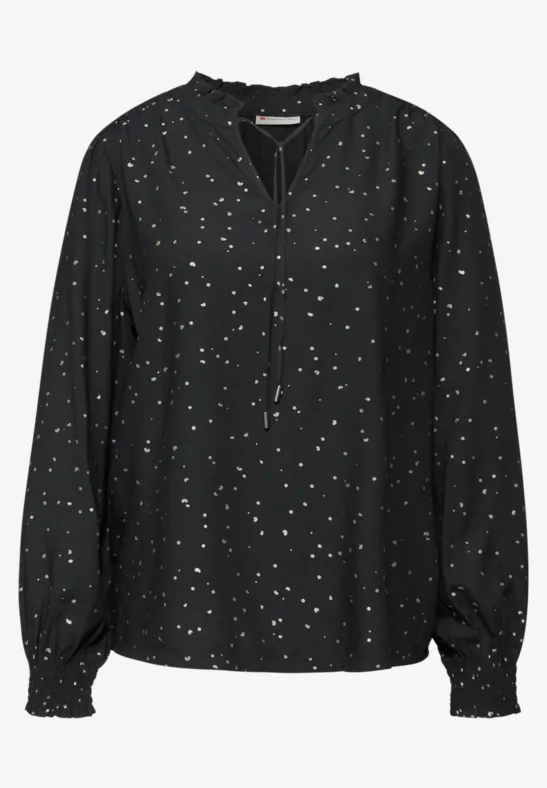 Gemusterte Tunika Black