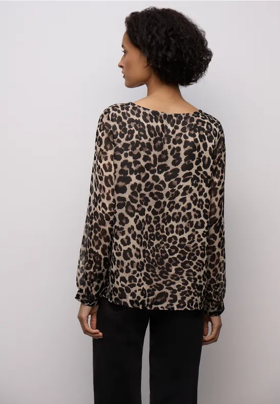 Chiffon Bluse mocha glow