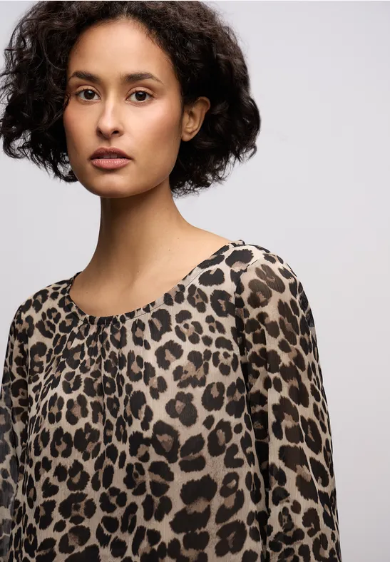 Chiffon Bluse mocha glow