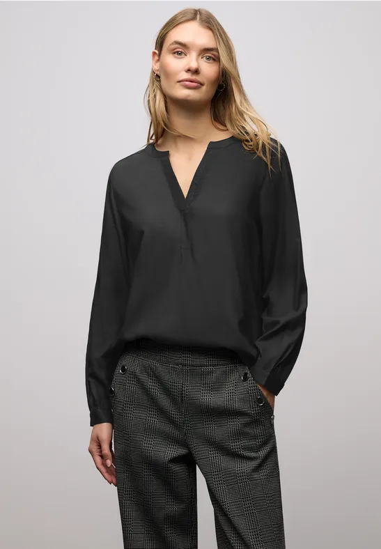 Blouse avec détail scintillant Black