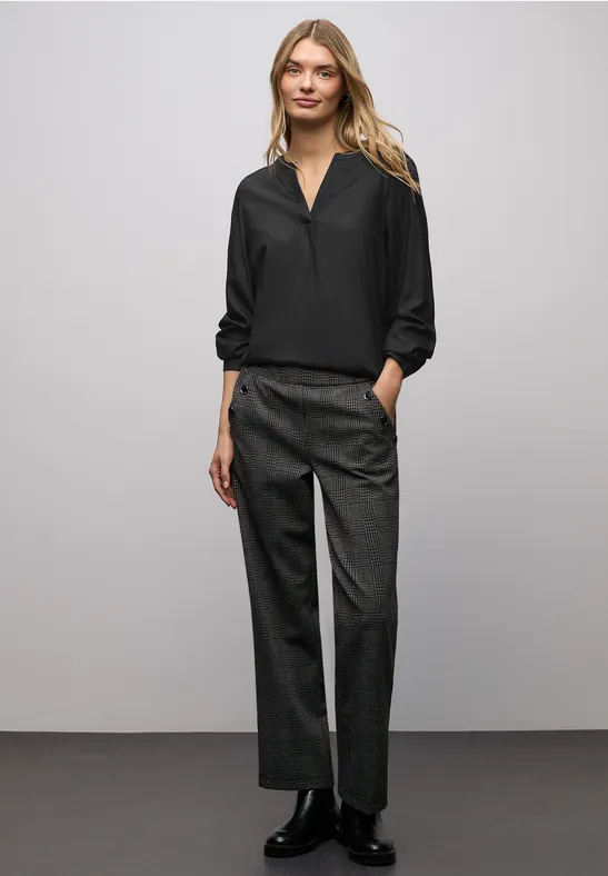 Blouse avec détail scintillant Black