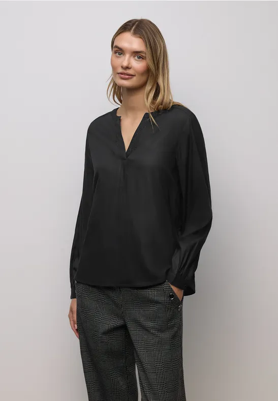 Blouse avec détail scintillant Black