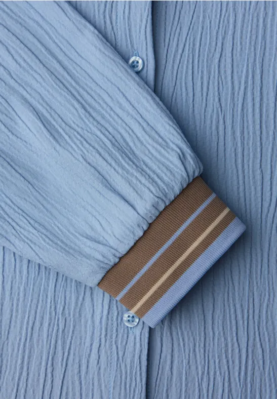 Tunika mit Tapedetails frosted blue