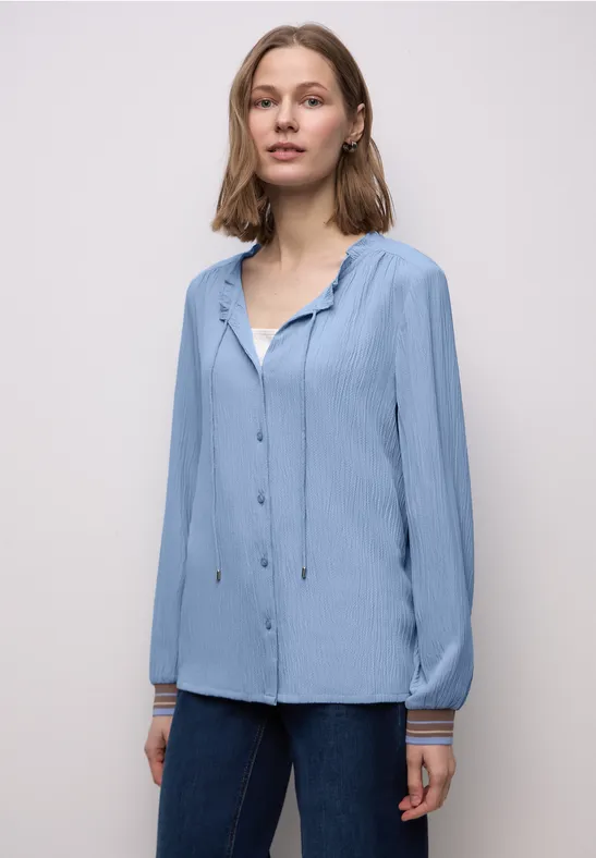 Tunika mit Tapedetails frosted blue