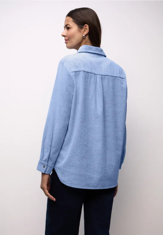 Lange corduroy overhemdblouse null
