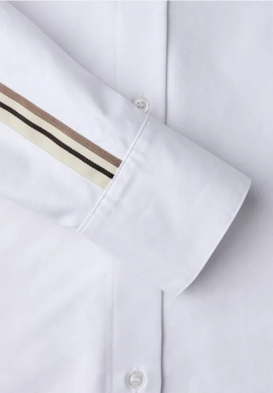 Chemisier avec détails de taille White