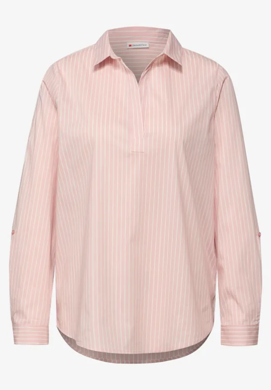 Gestreepte zakelijke blouse faded rose
