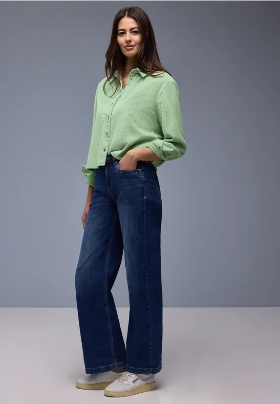 Overhemd blouse pale mint green