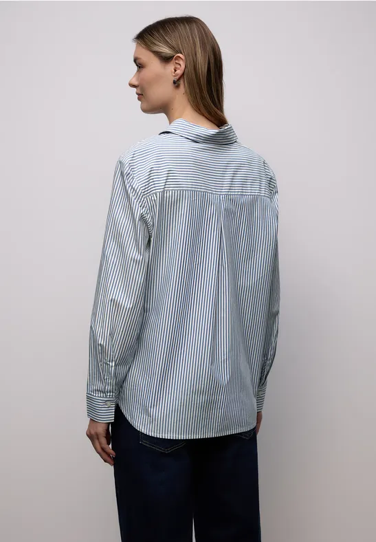 Gestreifte Hemdbluse original blue
