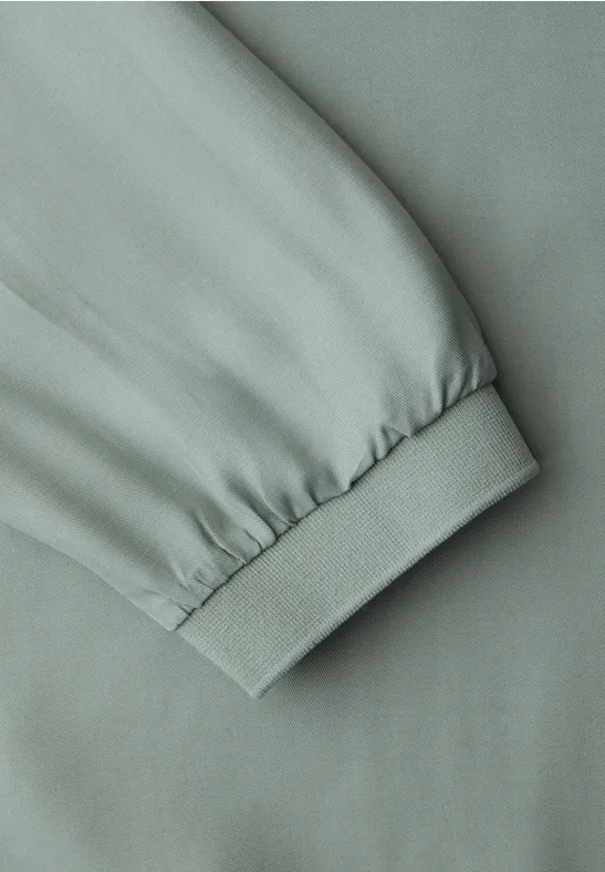 Blouse met elastische zoom dark mint green