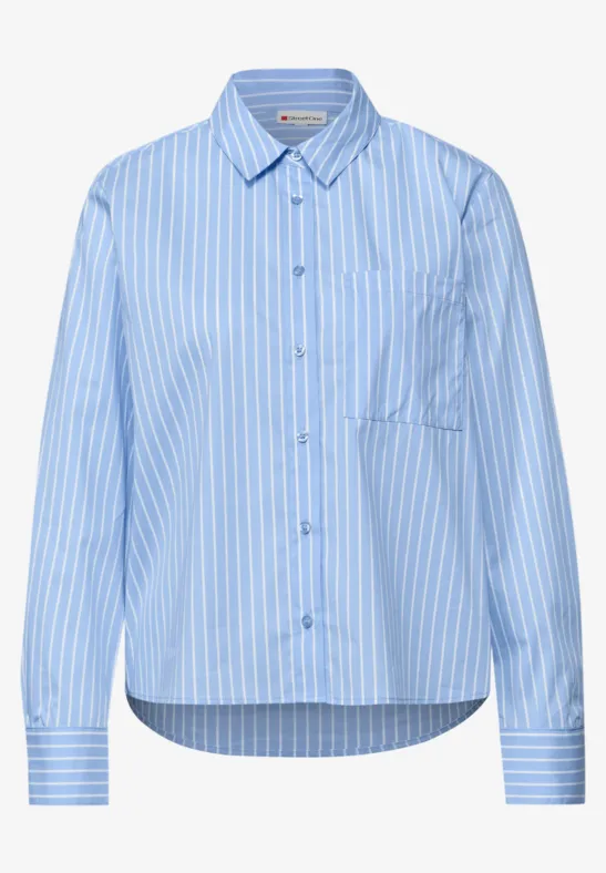 Gestreifte Hemdbluse original blue