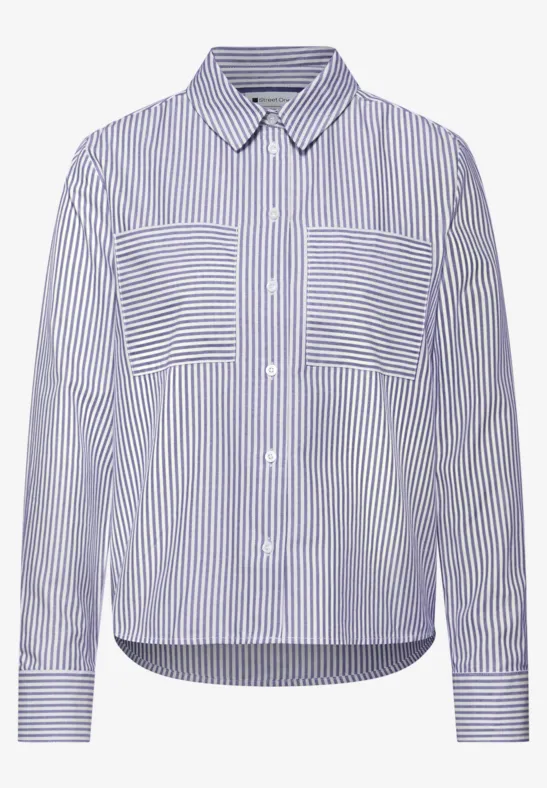 Gestreifte Hemdbluse original blue