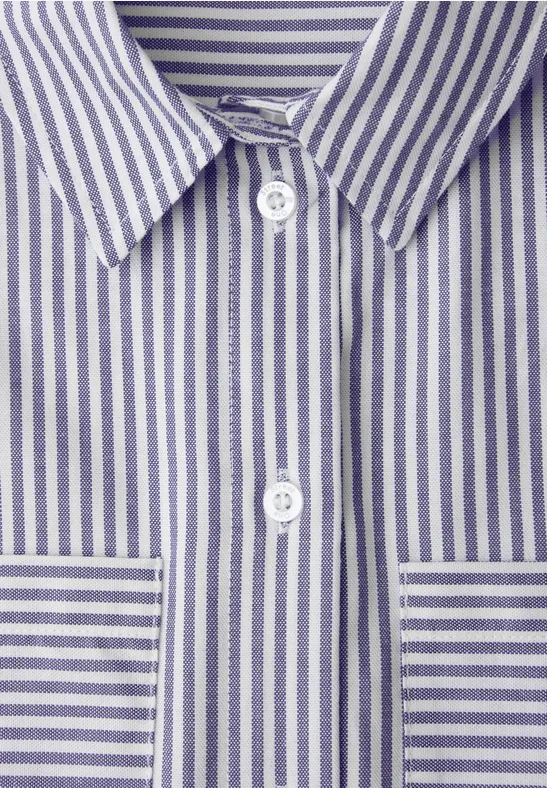 Gestreifte Hemdbluse original blue