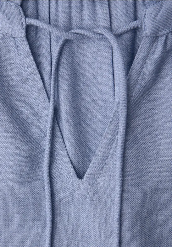 Bluzka koszulowa z falbanką bonnet blue mel.