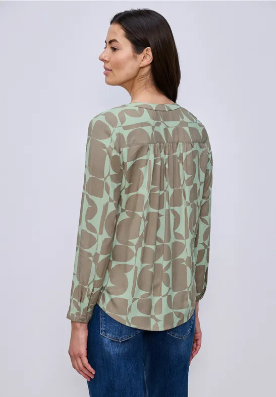 Gemusterte Tunika pale mint green