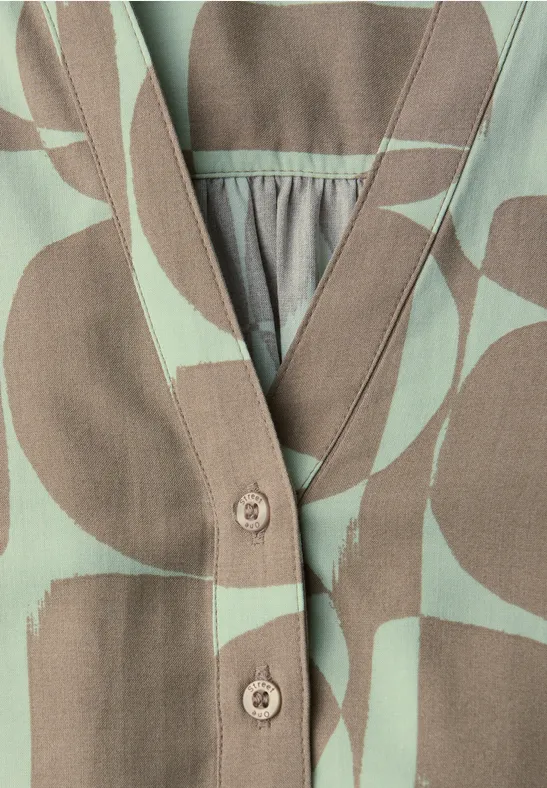 Gemusterte Tunika pale mint green