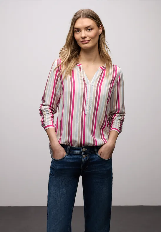 Tunique rayée magenta dream