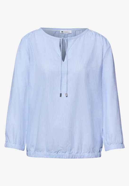 3/4-Arm Bluse mit  Streifen smoked blue