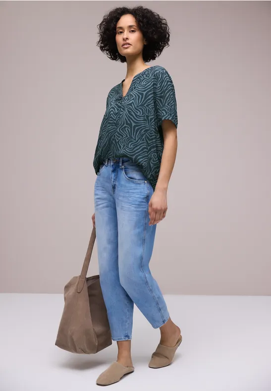 Blouse avec turn-up cool vintage green