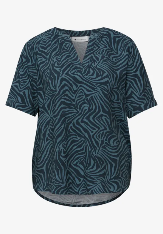 Blouse avec turn-up cool vintage green