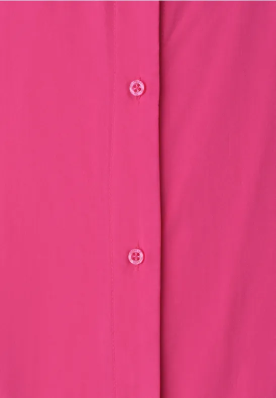 Blouse dropped shoulder avec col bowling magenta dream