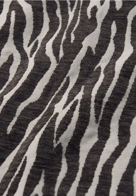 Zebra Jacquard Rock deep roast brown