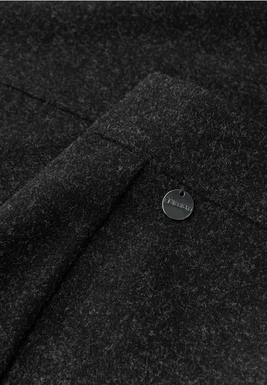 Rock in Woll-Optik anthracite melange
