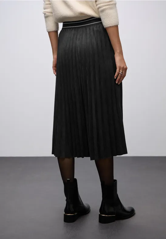 Velours Plissée Rock Black
