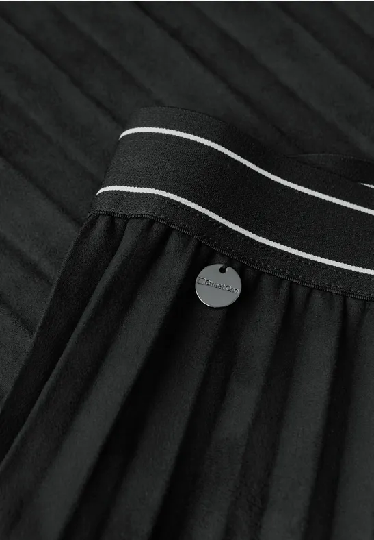 Velours Plissée Rock Black