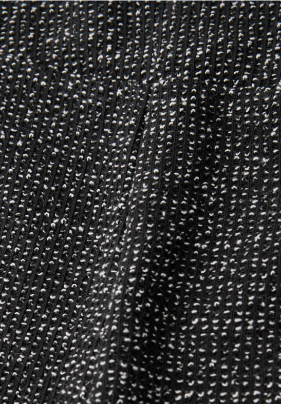 Melierter Rock Black