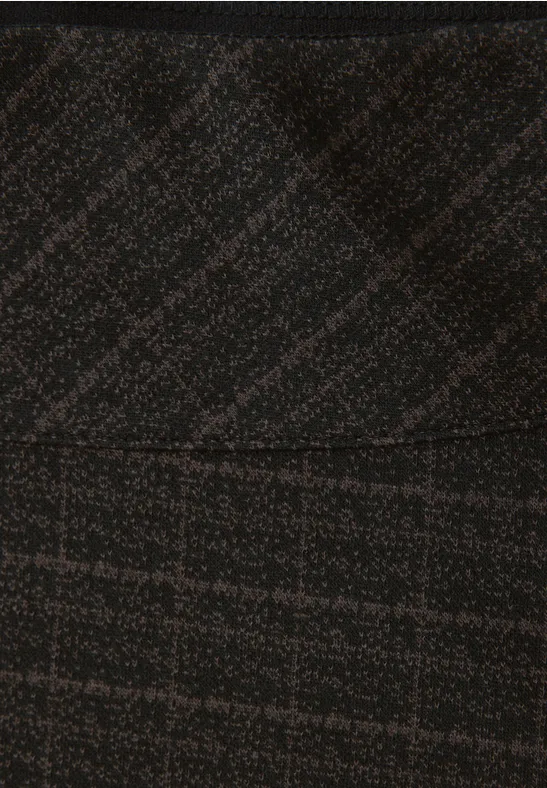 Karierter Rock Black