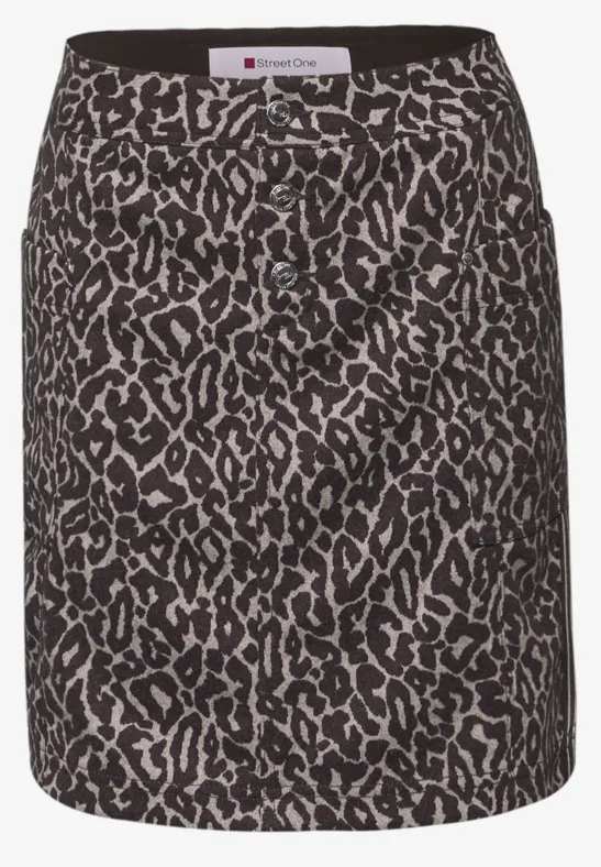 Jupe à motif léopard molten earth