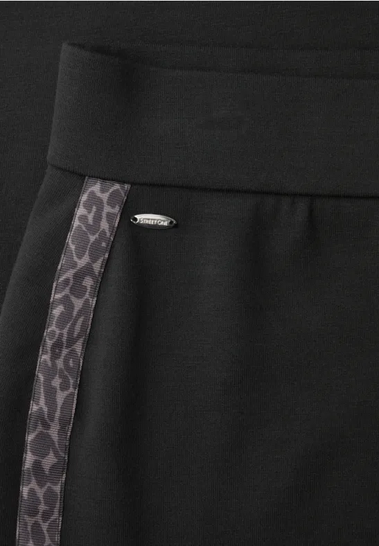 Rok met galonstrepen Black