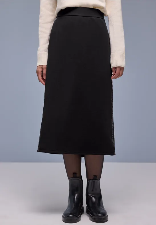 Rok met galonstrepen Black