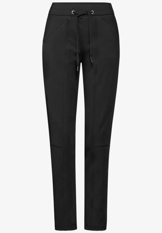STREET ONE Losse Broek Voor Dames In Zwart BONNY STREET ONE STREET ONE Losse Broek Voor Dames In Zwart BONNY STREET ONE