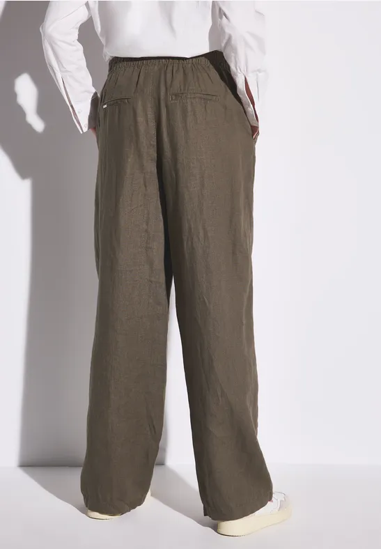 Pantalon En Lin Pour Enfant - Taille élastique - Large Et Confortable - Garçon Et Fille - été 2025 - Idéal Pour Activités Extérieures